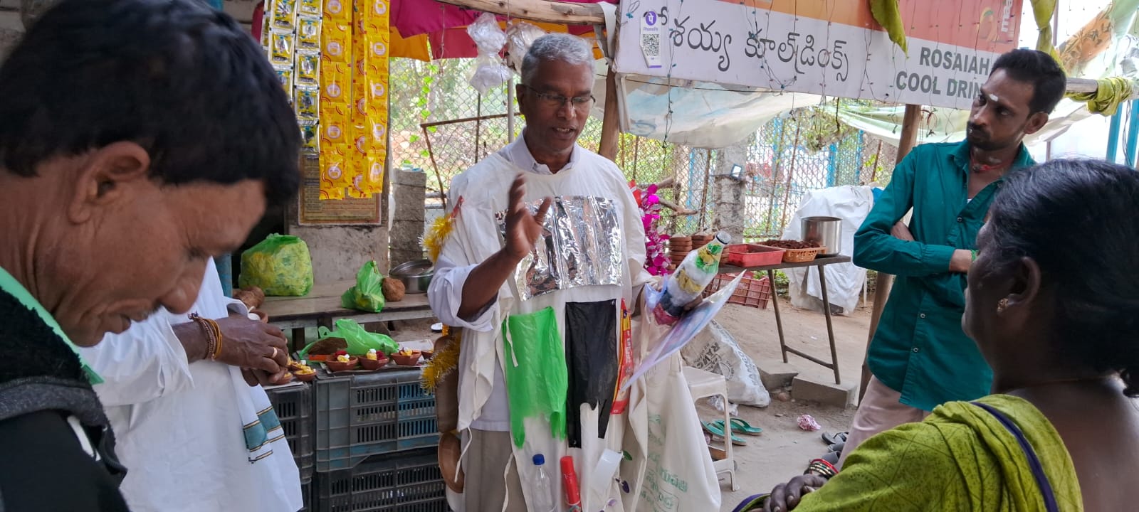 Volunteer team in action